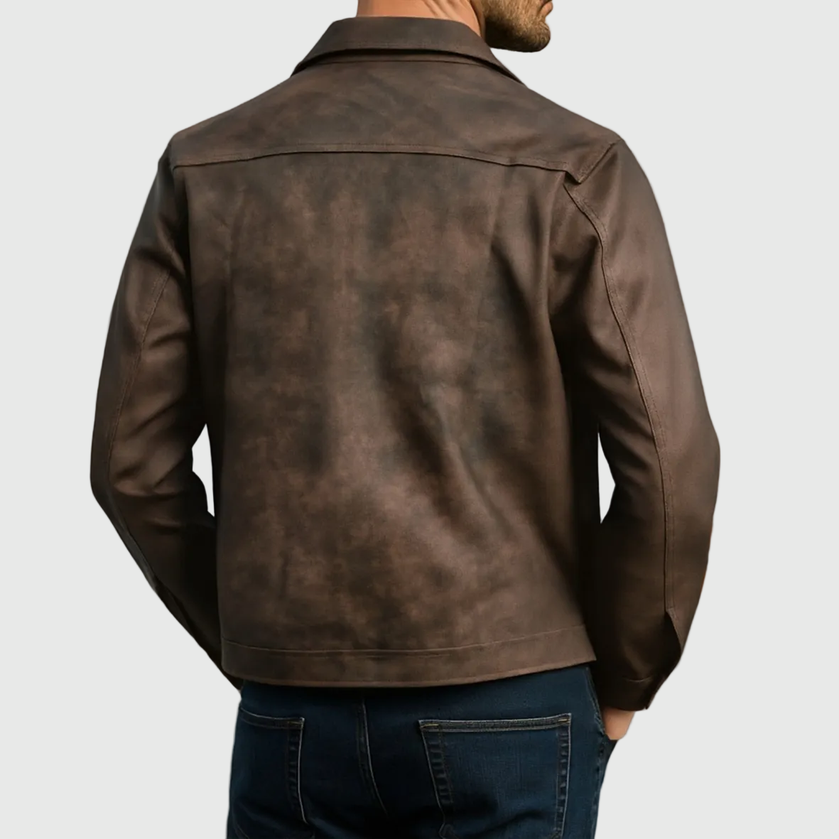 Rafael | Classic Zipper Leather Jacket