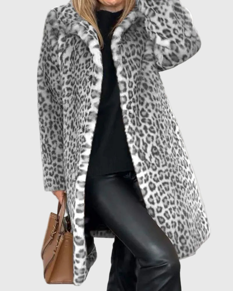Lydia | Elegant Leopard Coat