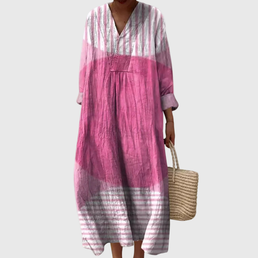 Stephanie | Geometric Midi Dress