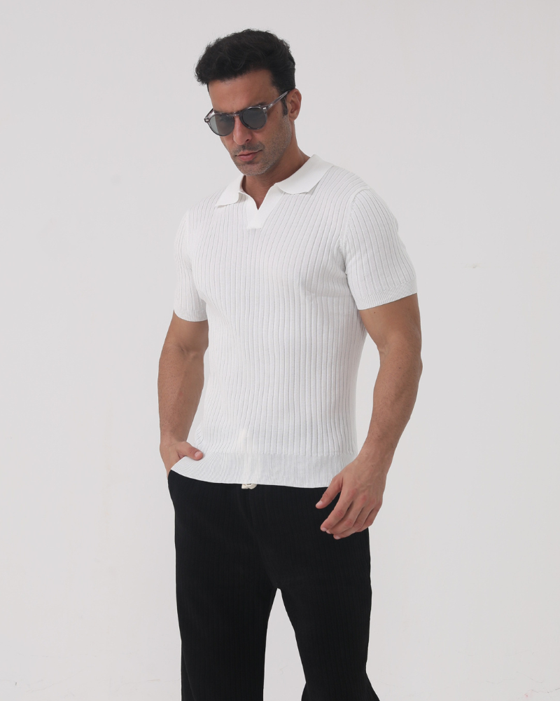 Jaén | Textured Cotton Polo
