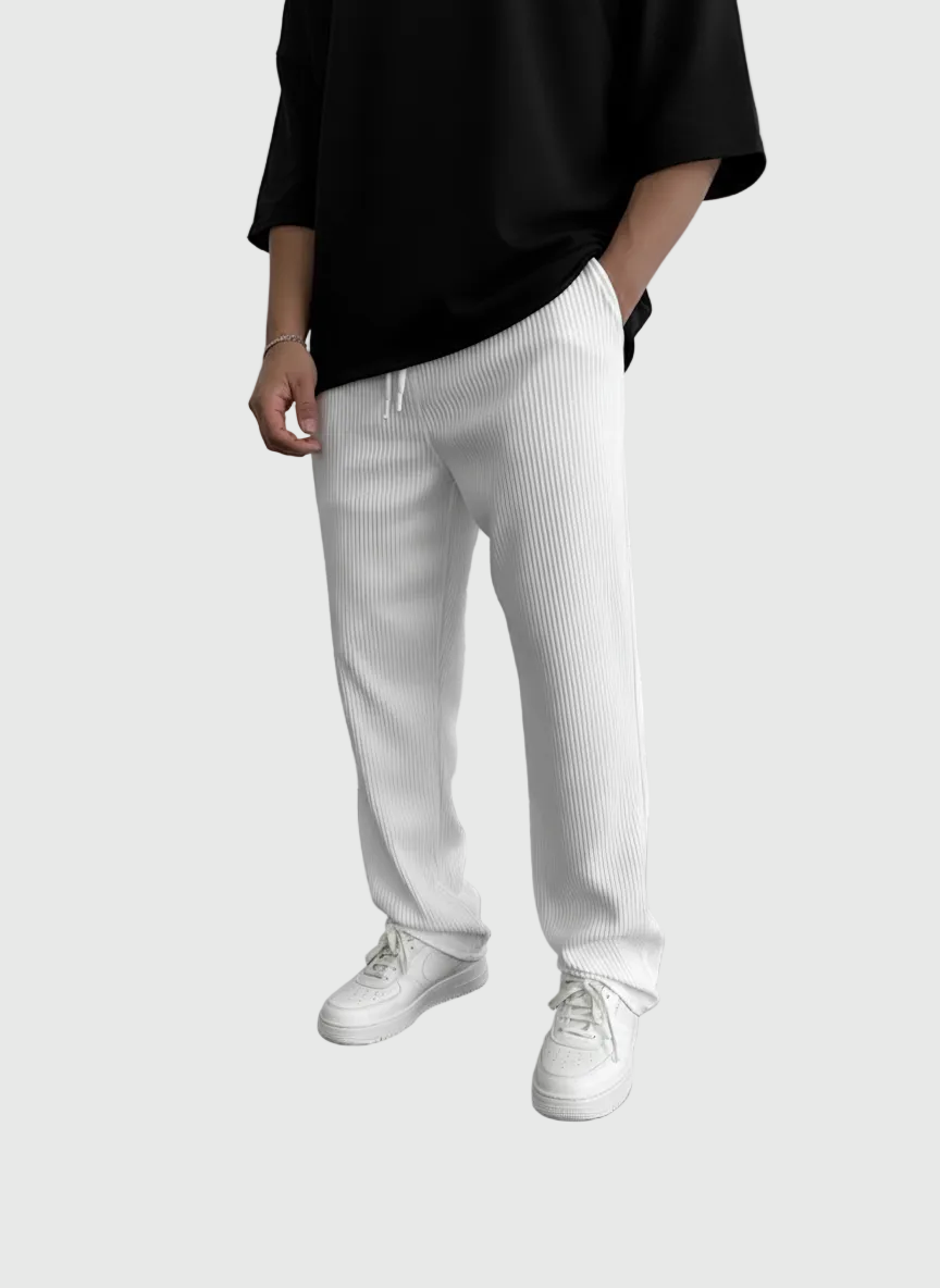 Javier | Relaxed Ribbed Trousers