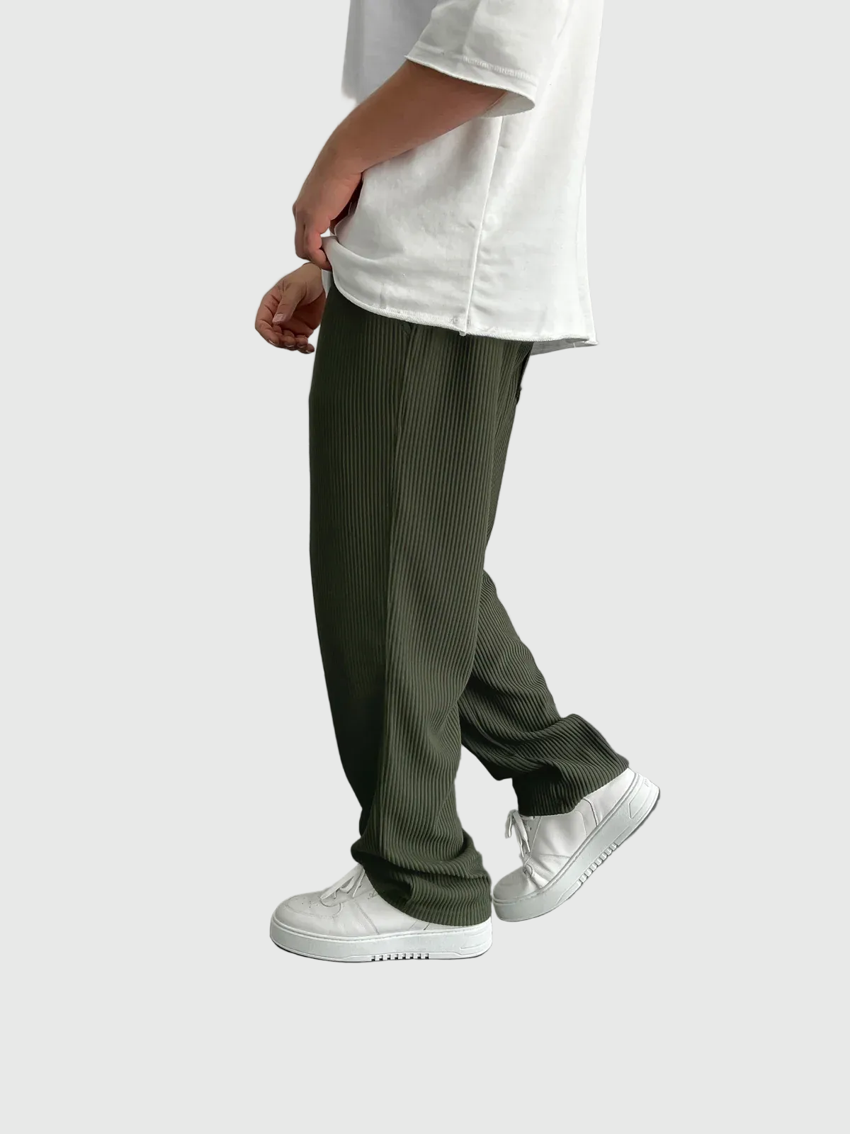 Javier | Relaxed Ribbed Trousers