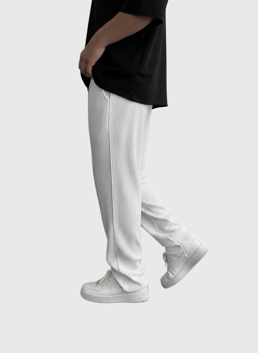Javier | Relaxed Ribbed Trousers