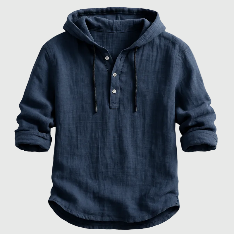 Nathan | Elegant Hooded Shirt