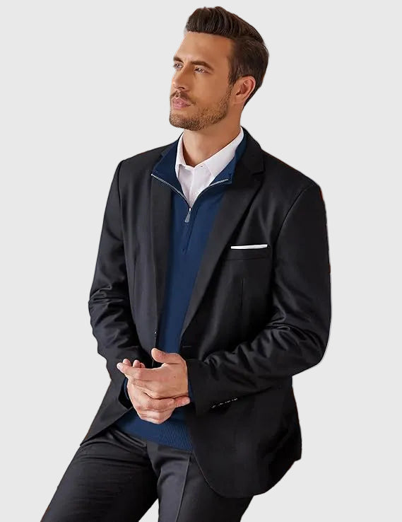 Adrian | Zip Neck Sweater