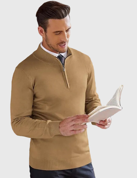 Adrian | Zip Neck Sweater