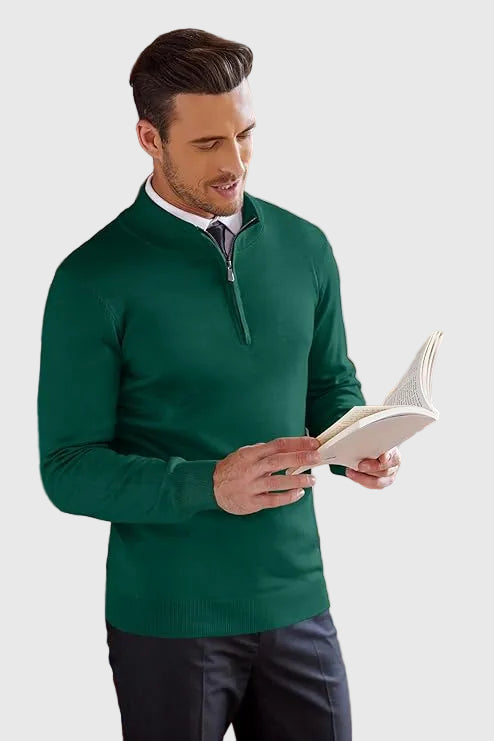 Adrian | Zip Neck Sweater