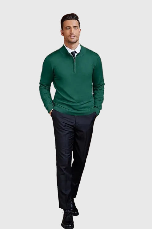 Adrian | Zip Neck Sweater