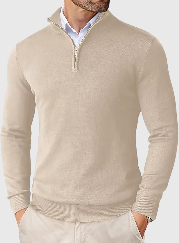 Adrian | Zip Neck Sweater