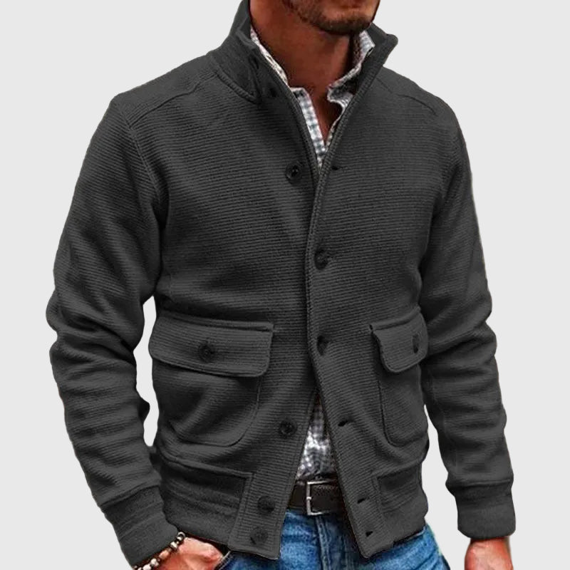 Diego | Solid High Neck Jacket