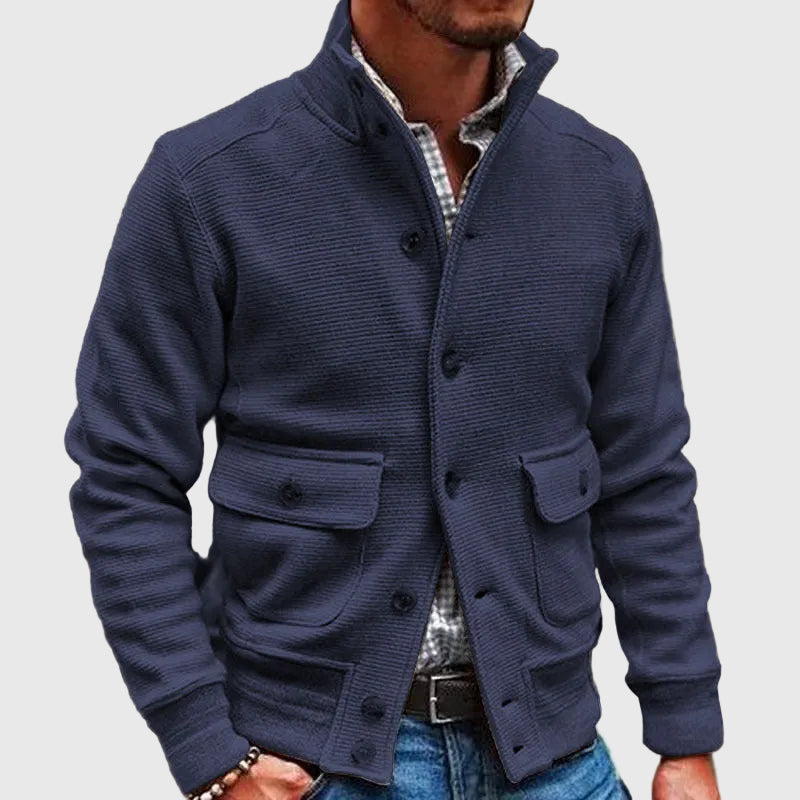 Diego | Solid High Neck Jacket