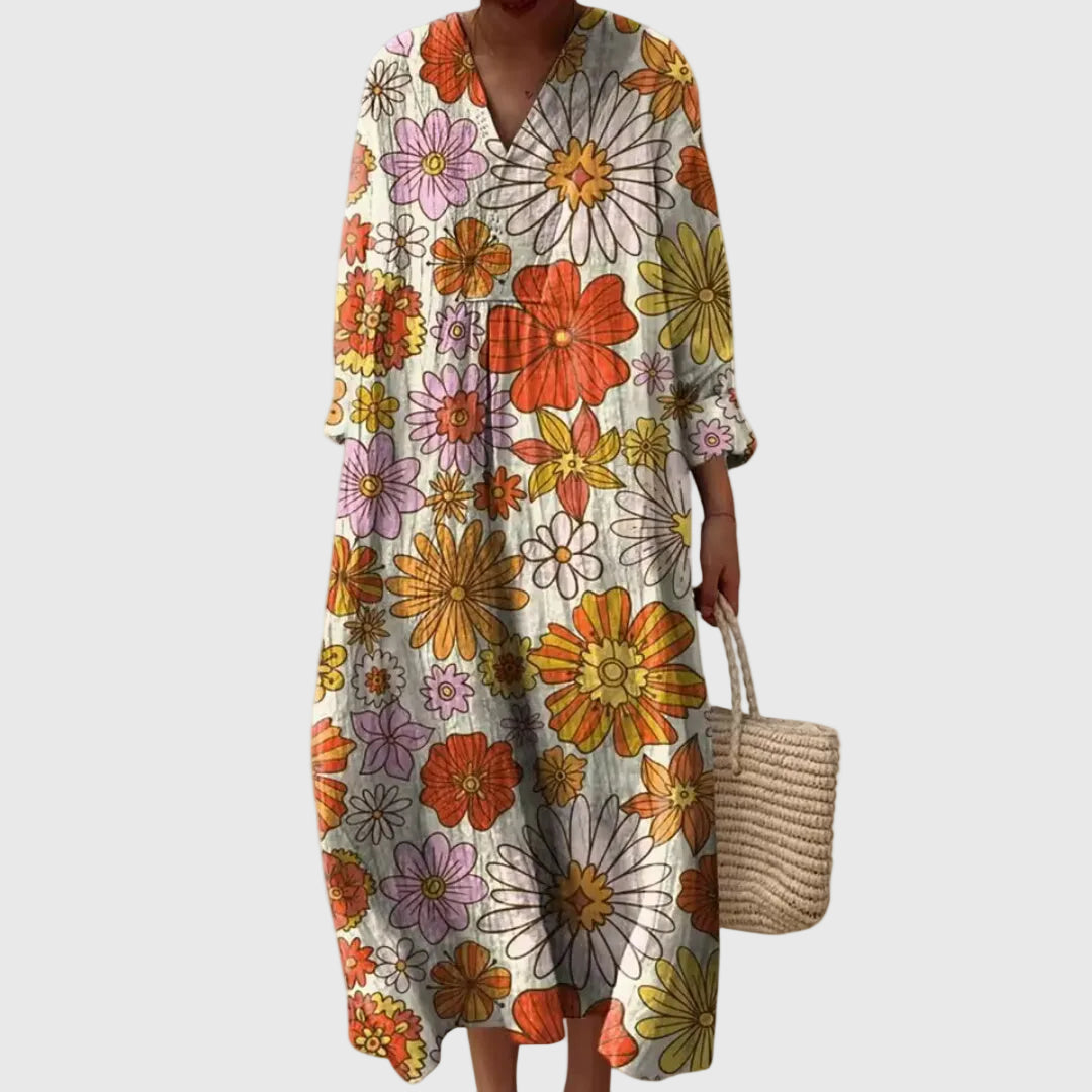 Stephanie | Geometric Midi Dress