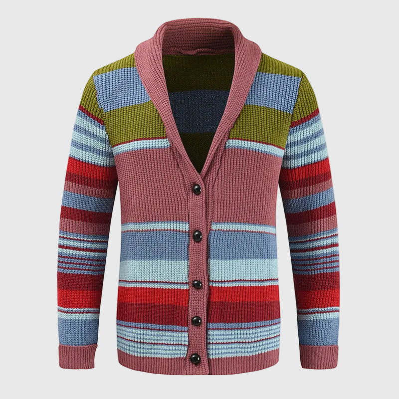 Nicolás | Color Block Knit Cardigan