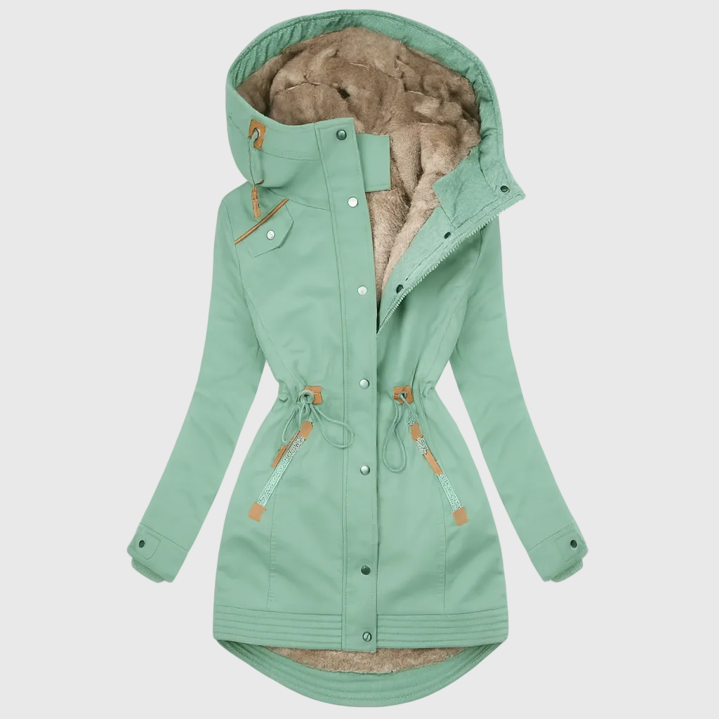 Mary | Elegant Long Quilted Coat