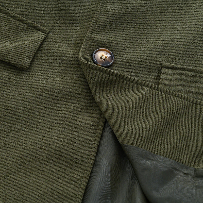 Héctor | Corduroy Jacket with Mao Collar