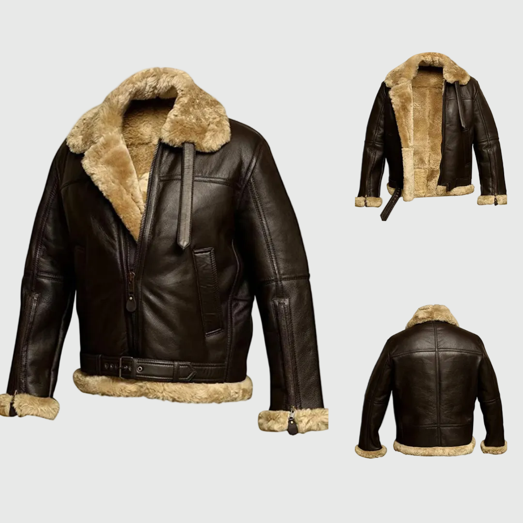 Roberto | Elegant Leather Jacket
