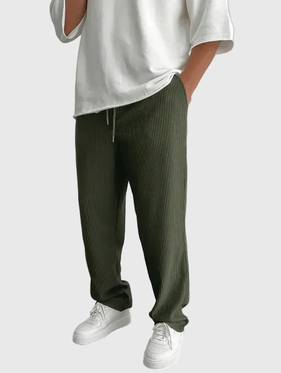 Javier | Relaxed Ribbed Trousers