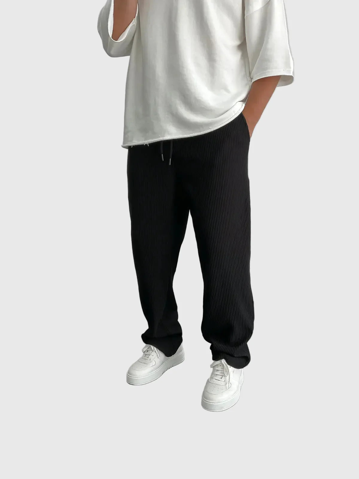 Javier | Relaxed Ribbed Trousers