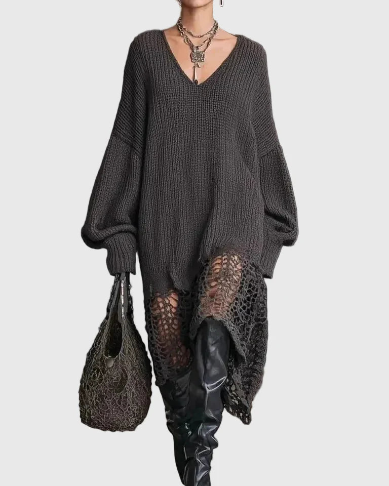 Tara | Cozy Elegant Knit Midi Dress