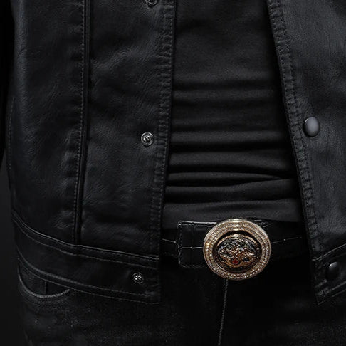 Darius | Premium Leather Motorcycle Jacket