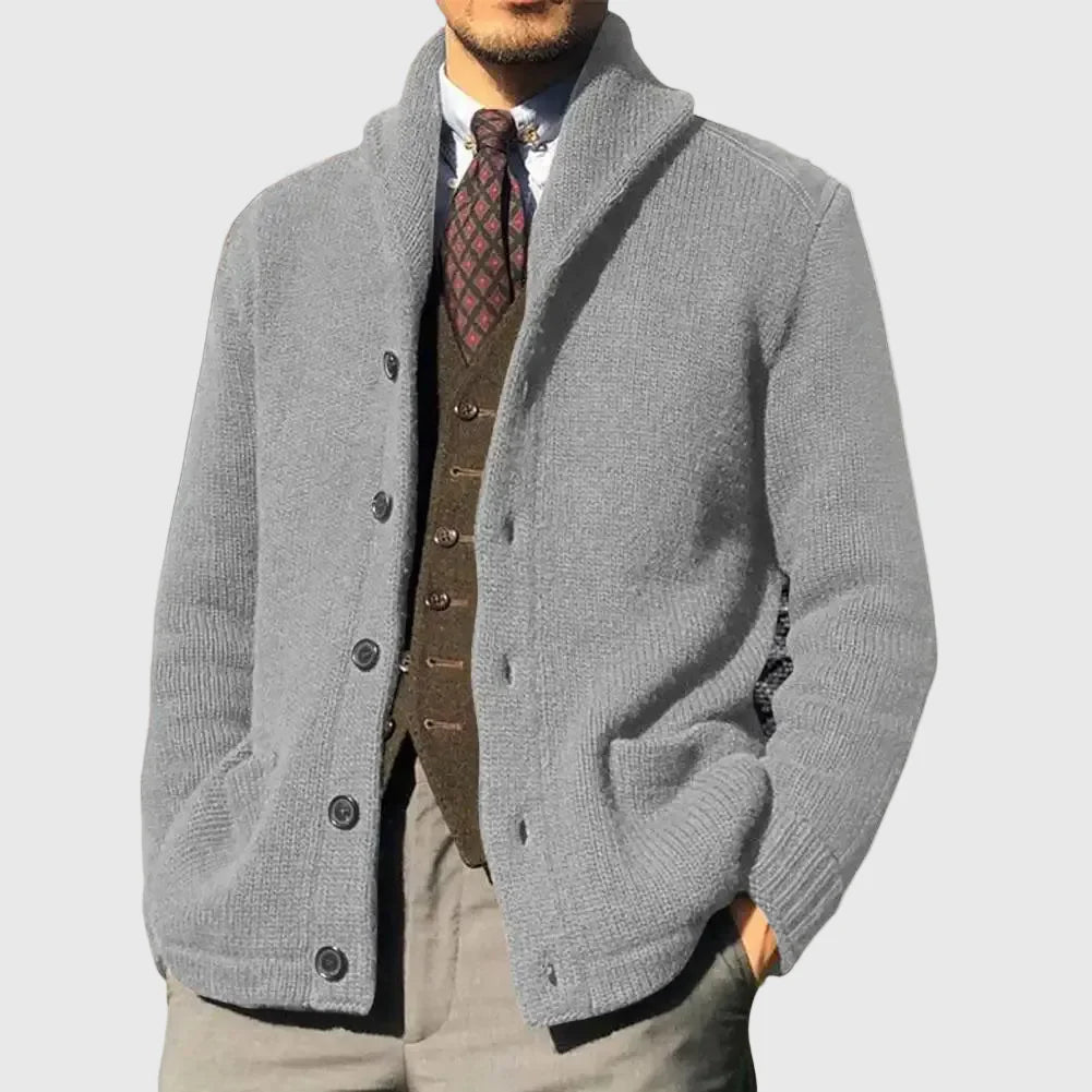 Ethan | Cable Knit Cardigan Cozy