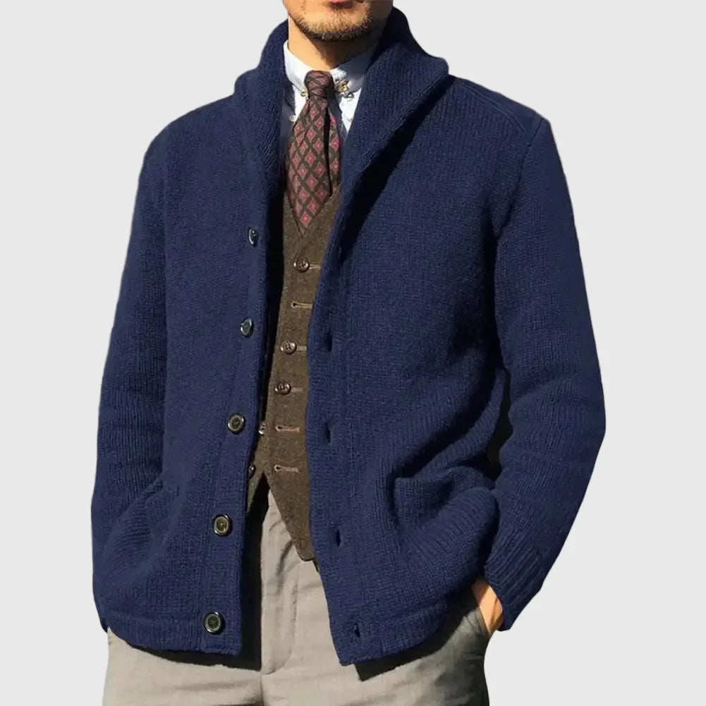 Ethan | Cable Knit Cardigan Cozy