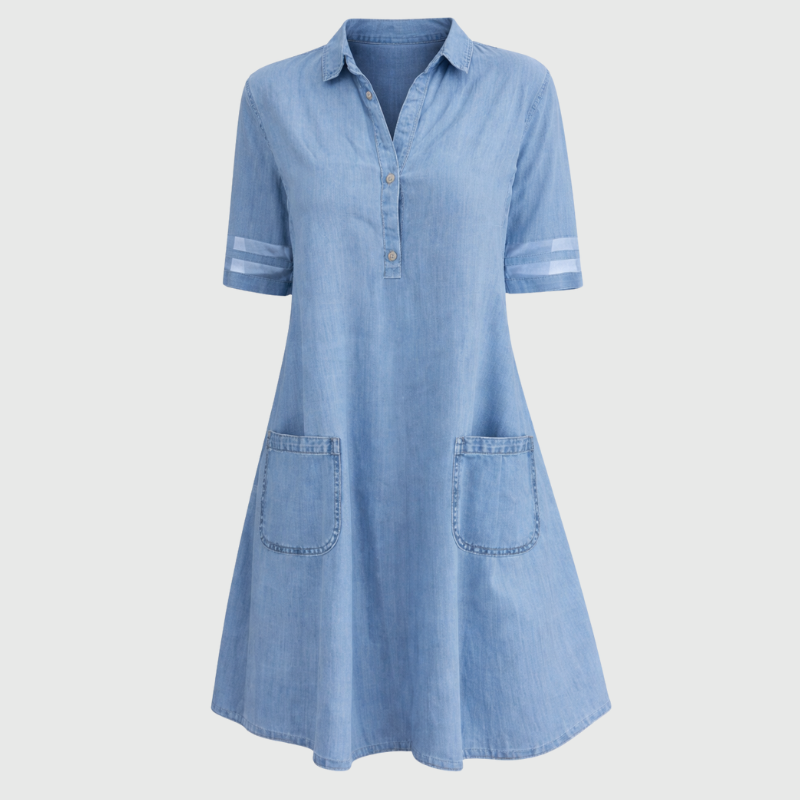 Belle | Flowing Denim Mini Dress