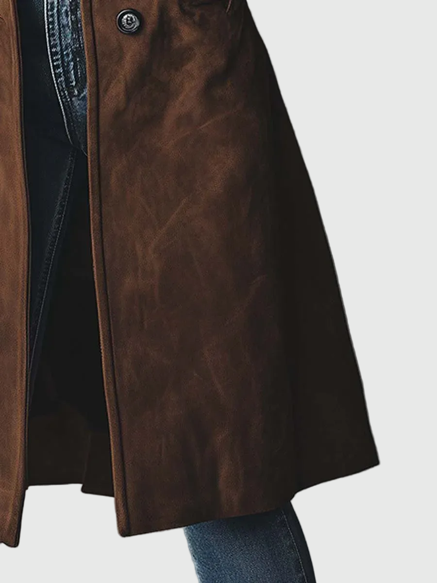 Eliza | Vintage Suede Trench