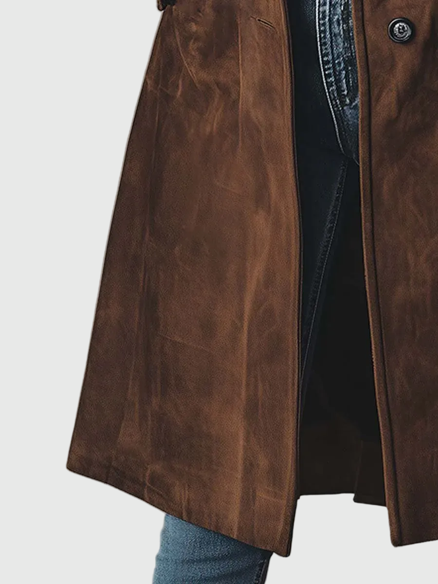 Eliza | Vintage Suede Trench