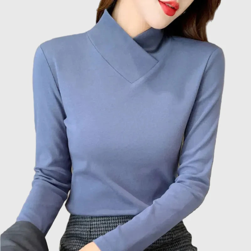 Avery | Chic High Neck T-shirt