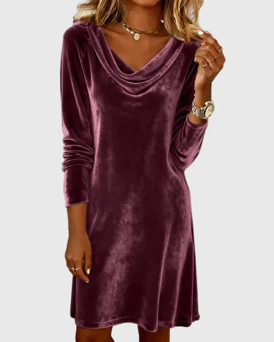 Frosina | Loose Fitting Velvet Dress
