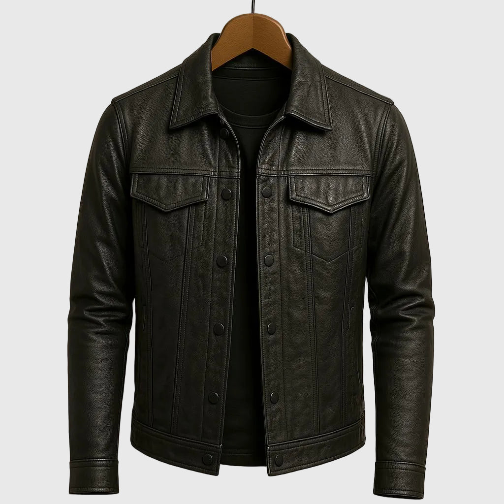 Darius | Premium Leather Motorcycle Jacket