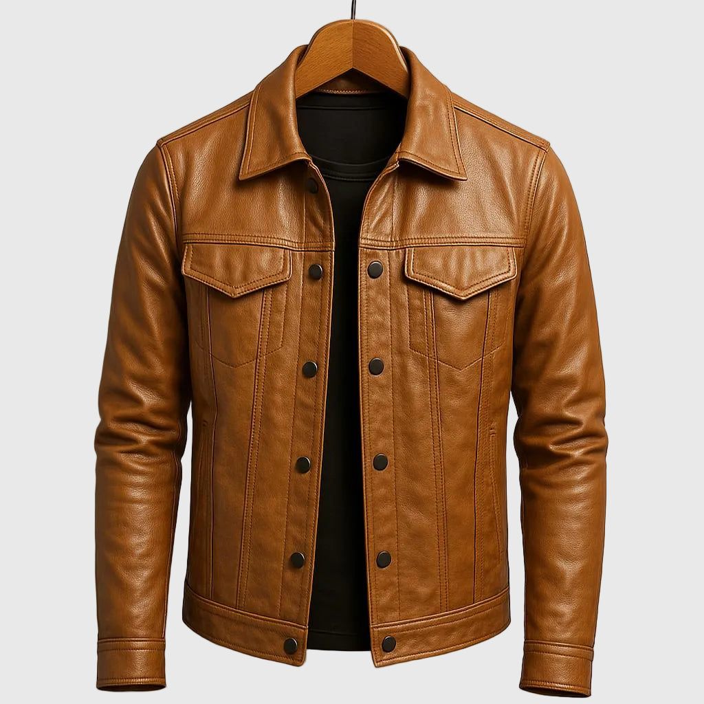 Darius | Premium Leather Motorcycle Jacket